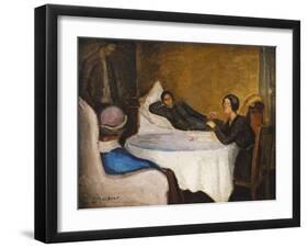 The Round Table; La Table Ronde, 1936-Jean Marchand-Framed Giclee Print