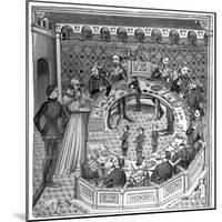 The Round Table of King Artus of Brittany, 14th Century-null-Mounted Giclee Print