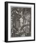 The round Tower, C.1761 (Etching)-Giovanni Battista Piranesi-Framed Giclee Print