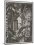 The round Tower, C.1761 (Etching)-Giovanni Battista Piranesi-Mounted Giclee Print