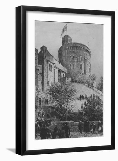 The Round Tower Windsor Castle, 1887-Axel Herman Haig-Framed Premium Giclee Print