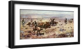 The Round-Up-Charles Marion Russell-Framed Art Print