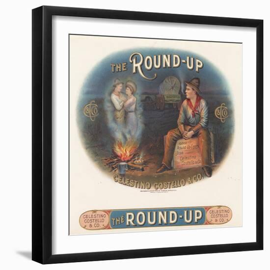 The Round-Up-Art Of The Cigar-Framed Giclee Print