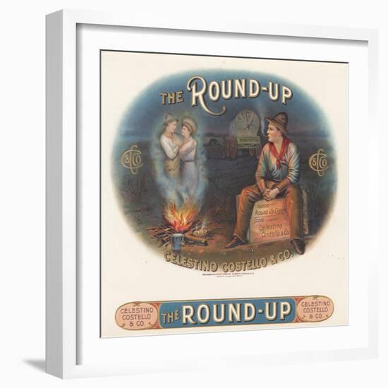 The Round-Up-Art Of The Cigar-Framed Giclee Print