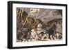 The Rout of San Romano, circa 1438-40 (Tempera on Poplar)-Paolo Uccello-Framed Premium Giclee Print