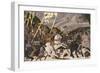 The Rout of San Romano, circa 1438-40 (Tempera on Poplar)-Paolo Uccello-Framed Premium Giclee Print