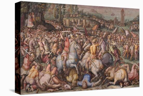 The Rout of the Pisans at Torre San Vincenzo, 1568-1571-Giorgio Vasari-Stretched Canvas