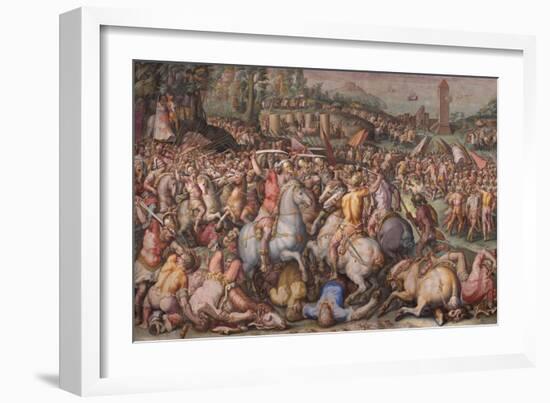 The Rout of the Pisans at Torre San Vincenzo, 1568-1571-Giorgio Vasari-Framed Giclee Print