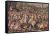 The Rout of the Pisans at Torre San Vincenzo, 1568-1571-Giorgio Vasari-Framed Stretched Canvas