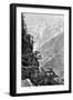 The Route to Tibet, Near Rogi, Through the Upper Satlej Valley, 1895-null-Framed Giclee Print
