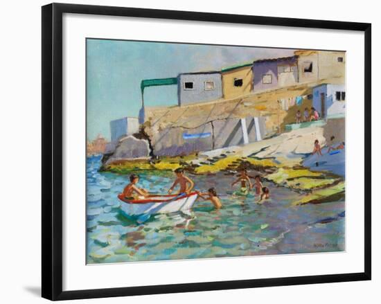 The Rowing Boat, Valetta, Malta, 2015-Andrew Macara-Framed Giclee Print