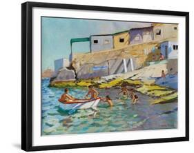 The Rowing Boat, Valetta, Malta, 2015-Andrew Macara-Framed Giclee Print