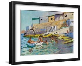 The Rowing Boat, Valetta, Malta, 2015-Andrew Macara-Framed Giclee Print