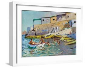 The Rowing Boat, Valetta, Malta, 2015-Andrew Macara-Framed Giclee Print