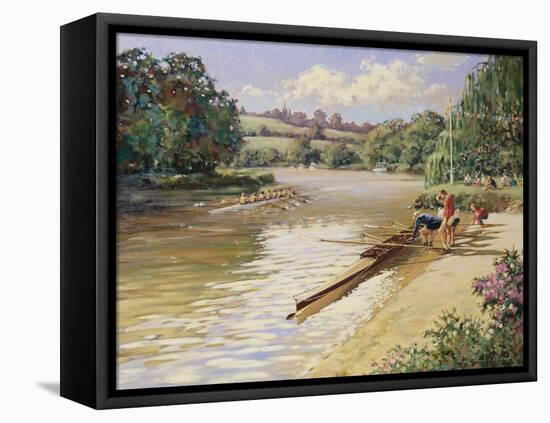 The Rowing Team-Paul Gribble-Framed Stretched Canvas