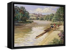 The Rowing Team-Paul Gribble-Framed Stretched Canvas