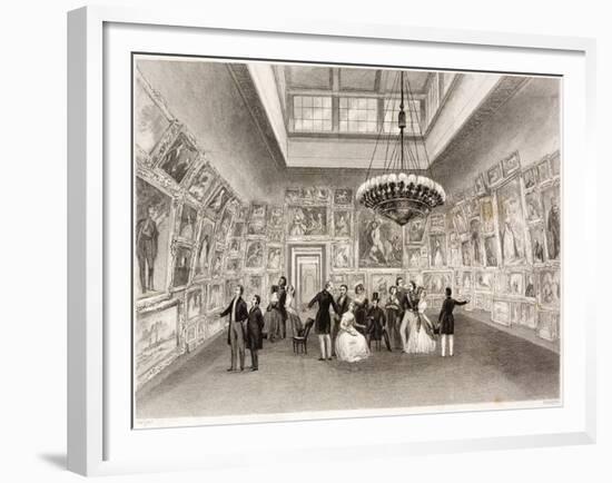 The Royal Academy, a Private View-null-Framed Giclee Print