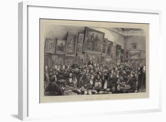 The Royal Academy Banquet-Henry Woods-Framed Giclee Print