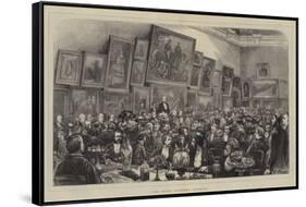 The Royal Academy Banquet-Henry Woods-Framed Stretched Canvas