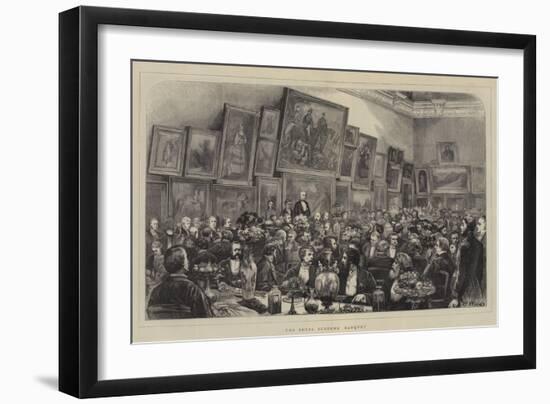 The Royal Academy Banquet-Henry Woods-Framed Giclee Print