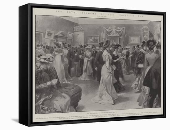 The Royal Academy of 1902, Society's Day-G.S. Amato-Framed Stretched Canvas