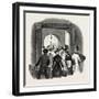 The Royal Academy: the Entrance from the Quadrangle of Burlington House: Taking in In the Hall. Uk-null-Framed Giclee Print