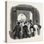 The Royal Academy: the Entrance from the Quadrangle of Burlington House: Taking in In the Hall. Uk-null-Stretched Canvas