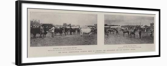 The Royal Agricultural Society's Show at Carlisle, the Sixty-Fourth and Last Provincial Meeting-null-Framed Premium Giclee Print