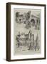 The Royal Agricultural Society's Show at Leicester, Sketches in the Town-null-Framed Giclee Print