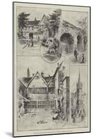 The Royal Agricultural Society's Show at Leicester, Sketches in the Town-null-Mounted Giclee Print