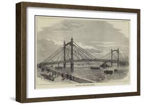 The Royal Albert Bridge, Chelsea-null-Framed Giclee Print