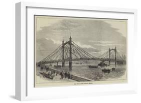 The Royal Albert Bridge, Chelsea-null-Framed Giclee Print