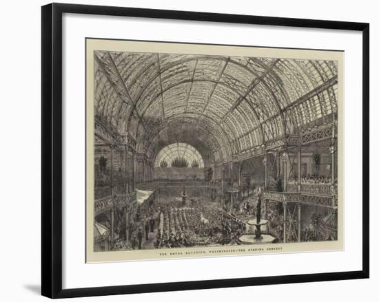 The Royal Aquarium, Westminster, the Opening Concert-null-Framed Giclee Print