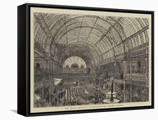 The Royal Aquarium, Westminster, the Opening Concert-null-Framed Stretched Canvas