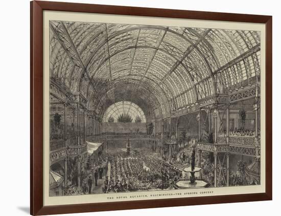 The Royal Aquarium, Westminster, the Opening Concert-null-Framed Giclee Print