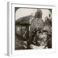 The Royal Army Medical Corps at Monchy Dressing Station, France, World War I, 1914-1918-null-Framed Photographic Print