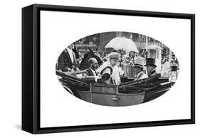 The Royal Arrival at Ascot, C1930S-null-Framed Stretched Canvas