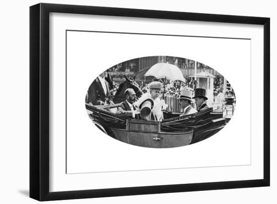 The Royal Arrival at Ascot, C1930S-null-Framed Giclee Print