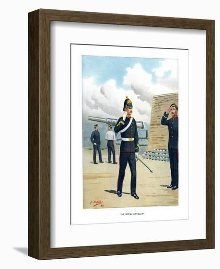 The Royal Artillery, C1890-Geoffrey Douglas Giles-Framed Giclee Print