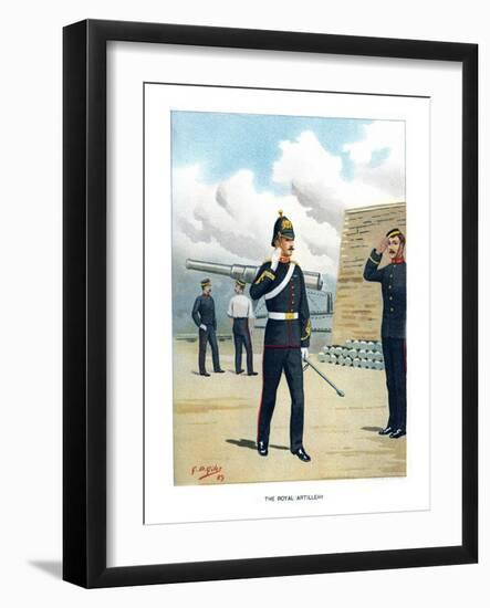 The Royal Artillery, C1890-Geoffrey Douglas Giles-Framed Giclee Print