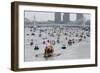 The Royal Barge Gloriana leads the Diamond Jubilee Thames River Pageant-Associated Newspapers-Framed Photo