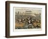 The Royal Birthday Stakes, Worcester, March 14th 1856: Grand Stand-Charles Hunt-Framed Giclee Print