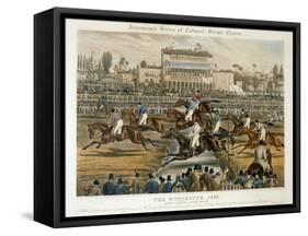 The Royal Birthday Stakes, Worcester, March 14th 1856: Grand Stand-Charles Hunt-Framed Stretched Canvas