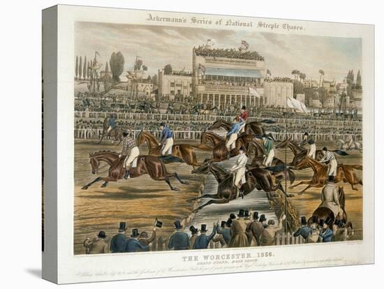 The Royal Birthday Stakes, Worcester, March 14th 1856: Grand Stand-Charles Hunt-Stretched Canvas