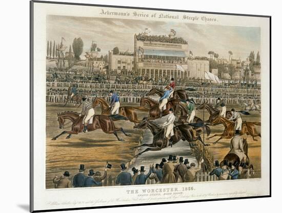 The Royal Birthday Stakes, Worcester, March 14th 1856: Grand Stand-Charles Hunt-Mounted Giclee Print