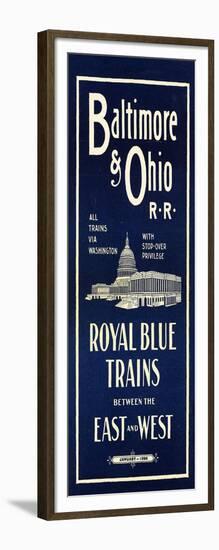 The Royal Blue Time Table-null-Framed Giclee Print