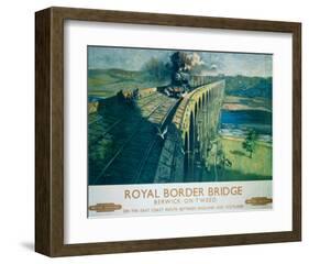 The Royal Border Bridge, BR, c.1948-1965-null-Framed Art Print