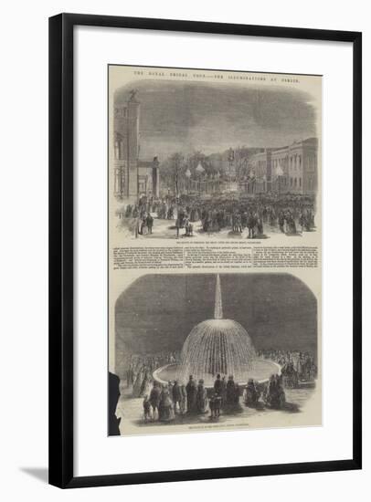 The Royal Bridal Tour, the Illuminations at Berlin-null-Framed Giclee Print