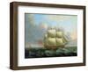 The 'Royal Caroline', Built in 1749 in Deptford (England). Oil on Canvas, 1750, by John Cleveley (1-John the Elder Cleveley-Framed Giclee Print