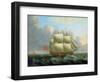 The 'Royal Caroline', Built in 1749 in Deptford (England). Oil on Canvas, 1750, by John Cleveley (1-John the Elder Cleveley-Framed Giclee Print